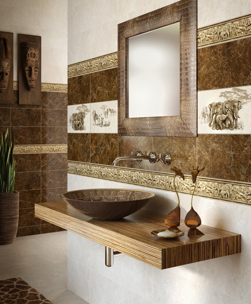 Кафельная плитка для ванной: критерии выбора, варианты дизайна и примеры оптимальных сочетаний