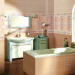 Дизайн ванной комнаты керамической плиткой