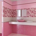 Плитка для ванной комнаты дизайн все в розовом