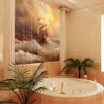 Образцы ванных комнат плитка фото