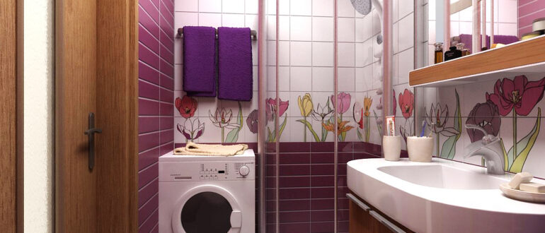 Дизайн ванной комнаты маленького размера: фото